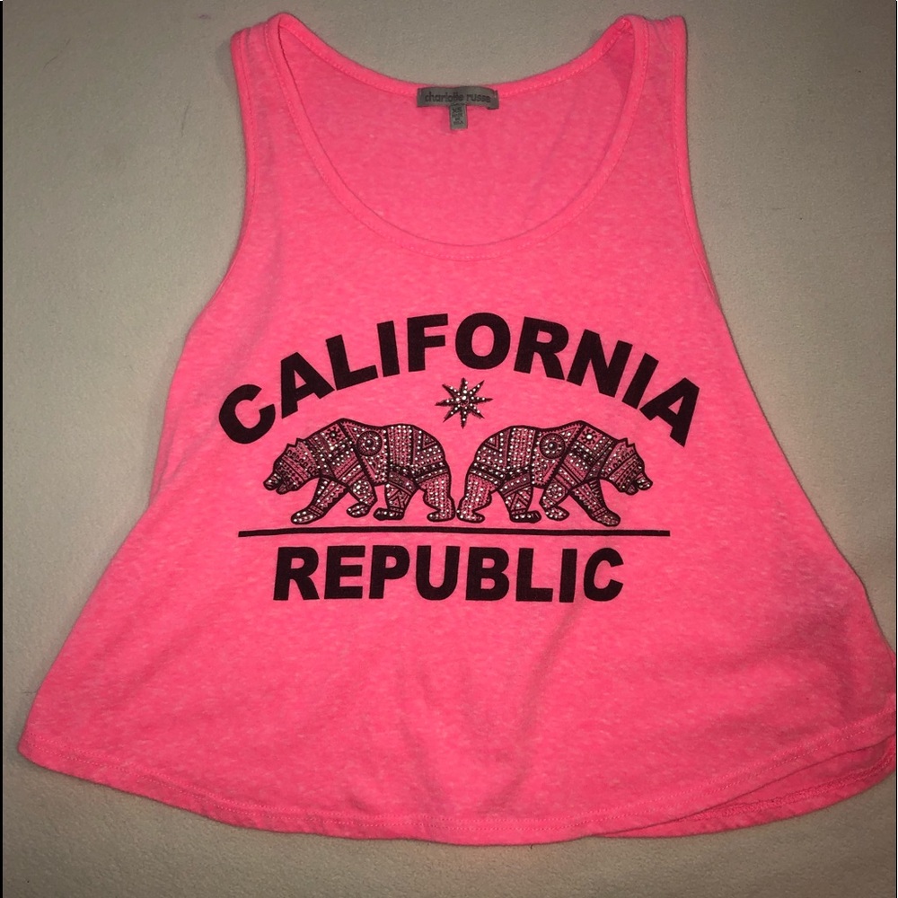 Hot pink tank top